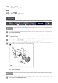 2015 Defender 后门扬声器