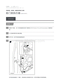 2015 Defender 前门锁执行器