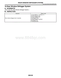 16. Rear Window Defogger System