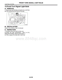 13. Front Turn Signal Light Bulb