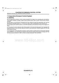 07. Evaporative Emission Control System