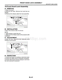 18. Front Hood Lock Assembly