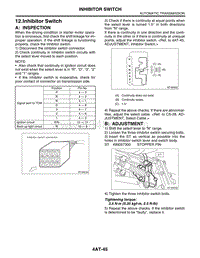 12. Inhibitor Switch