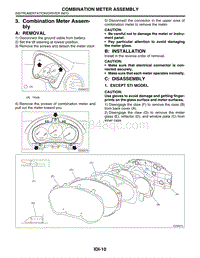 03. Combination Meter Assembly