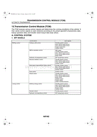 13. Transmission Control Module TCM 