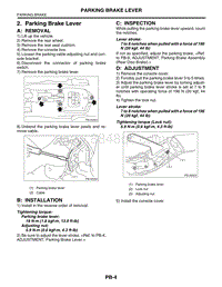 02. Parking Brake Lever