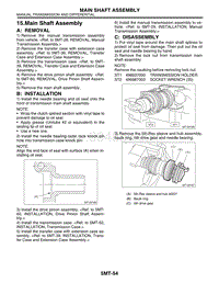 15. Main Shaft Assembly