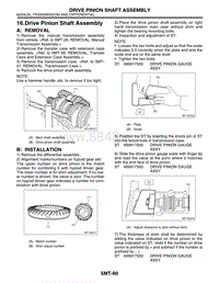 16. Drive Pinion Shaft Assembly