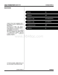 2004森林人 變速箱章節