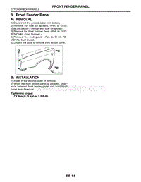 03. Front Fender Panel