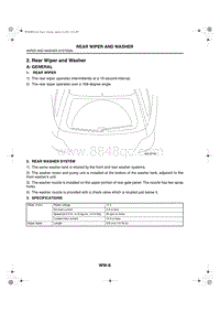 02. Rear Wiper and Washer