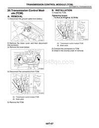 20. Transmission Control Module TCM 