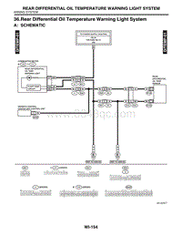 36. Rear Differential Oil Temperature Warning Light System