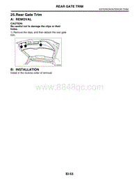 25. Rear Gate Trim