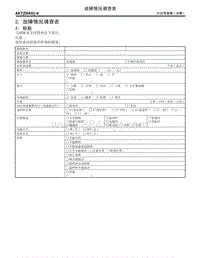 2. 故障情况调查表