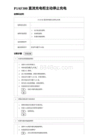 2023海鸥故障诊断 P1AF300 直流充电柜主动停止充电