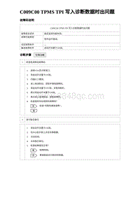 2023海鸥故障诊断 C009C00 TPMS TPI 写入诊断数据时出问题