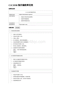 2023海鸥故障诊断 C1C3F08 指示偏航率无效