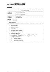 2023海鸥故障诊断 C055F92 液压系统故障