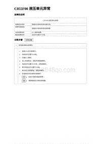 2023海鸥故障诊断 C055F00 液压单元异常