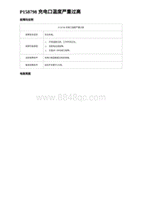 2023海鸥故障诊断 P158798 充电口温度严重过高