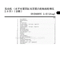 发动机EN H4DOTC 2.0 diag 诊断 