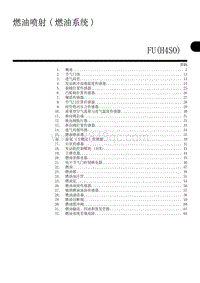 燃油喷射 燃油系统 FU H4SO 