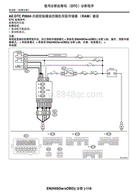 2006力狮（傲虎）AE DTC P0604 内部控制模块的随机存取存储器（RAM）错误