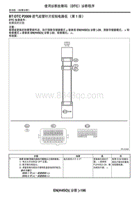 2006力狮（傲虎）BT DTC P2009 进气歧管叶片控制电路低（第 1 排）