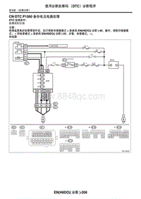 2006力狮（傲虎）DTC P1560 备份电压电路故障