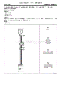 CC 诊断故障码 P2021 进气歧管通路位置传感器开关电路低电平（第二排）