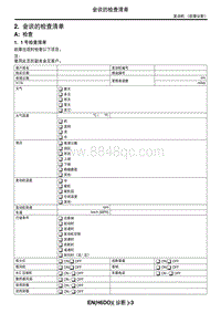 2006力狮（傲虎）2. 会谈的检查清单