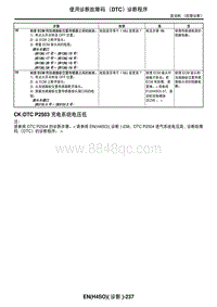 2006力狮（傲虎）CK DTC P2503 充电系统电压低