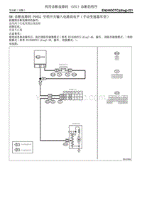 BM 诊断故障码 P0852 空档开关输入电路高电平 手动变速器车型 