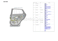 2024元PLUS电路图 右后车门线束