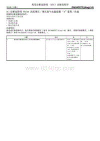 AC 诊断故障码 P0244 涡轮增压增压废气电磁线圈 A 量程性能