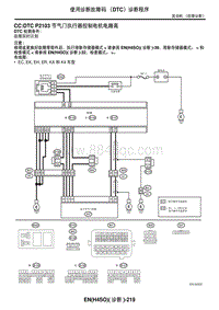 2006力狮（傲虎）CC DTC P2103 节气门执行器控制电机电路高