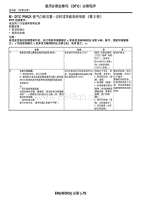 2006力狮（傲虎）DTC P0021 进气凸轮位置 - 正时过早或系统性能（第 2 排）