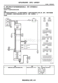 2006力狮（傲虎）Y DTC P0137 氧传感器电路低电压（第 1 排传感器 2）