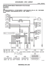 2006力狮（傲虎）CW DTC P2444 辅助空气喷射系统泵卡死在开启位置