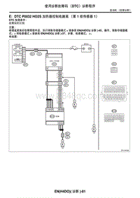 2006力狮（傲虎）E DTC P0032 HO2S 加热器控制电路高（第 1 排传感器 1）