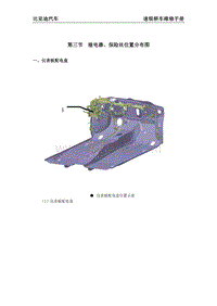 2012速锐 第3节 继电器 保险丝位置分布图