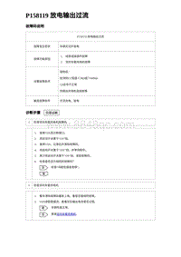 2023宋PLUS DM-i P158119 放电输出过流