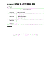 2023宋PLUS DM-i 两驱-B164A1B 副驾驶安全带预紧器未连接