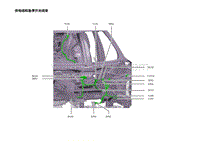 2023蔚来ES6电路图-供电线和急停开关线束