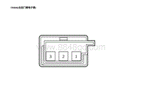 2023蔚来ES6电路图-TRR06 右后门侧电子锁 