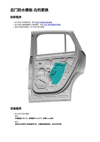 2023蔚来ES6 后门防水模板-右