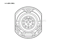 2023蔚来ES6电路图-SKT01 拖车13针端口 