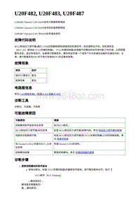 2023蔚来ES6 VCU故障诊断 U20F482 U20F483 U20F487