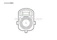 2023蔚来ES6电路图-MAIN21 V2X天线-后 